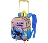 Mochila 3D Stitch Pequeña, con Ruedas, Trolley 3D Stitch, Licencia 100% Oficial, 30 x 25 x 10 cm, Karactermania - Kiglam