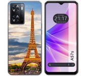 Funda Silicona para Oppo A57s diseño Paris Dibujos