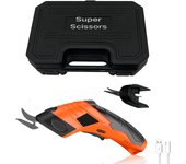 Supertijeras, la herramienta de corte definitiva para el hogar y las manualidades. Tijeras eléctricas inalámbricas, cortador de cajas eléctrico para cartón, tijeras súper, papel, alfombras, vinilo, cuero, espuma, alambre, tela