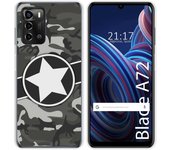 Funda Silicona para ZTE Blade A72 diseño Camuflaje 02 Dibujos