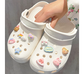 Shoe Charm DIY 3D Cute Rainbow Bear Shoe Decorations Accessories Charms for Clogs Bogg Bag Slides Sandals