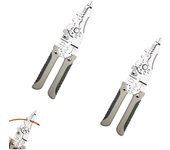 Alicates cortadores de cables multifuncionales, herramienta profesional para pelar, cortar y prensar cables (2 uds.), novedad de 2024