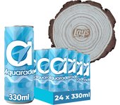 Pack Regalo Aquarade Limón Zero 24 Latas x 330 ml + Posavasos, Bebida Isotónica, Refrescante, Hidratante y sin Azúcar, Bebida Aromatizada, Combina Hidratación y Energía, Ideal para Deportistas, Sabor Dulce y Revitalizante
