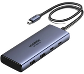 HUB UGREEN 7EN1 USB-C A 2XHDMI+2XUSB-A+2XUSB-C+PD
