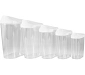 Dispensador de cereales para almacenamiento de alimentos secos, 5 unidades, caja contenedora de alimentos para pasta, herramienta de cocina, suministros para el hogar