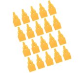20x Flat Wind Jet Air Blower Air  Nozzle Spray 3 Holes 1/4" Bspt Yellow