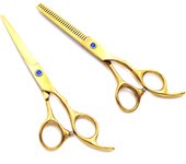 Tijeras de pelo Set Profesional Peluquería Tijeras de corte de pelo con estilo Adelgazamiento textura cizalla para corte de pelo