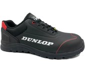 Calzado de seguridad laboral topo zapatilla, DUNLOP MATT BLACK, S3- SRL, puntera en fibra de vidrio ligera, transpirable, anti-magnetica. Zapatilla de seguridad laboral muy cómoda y ligera