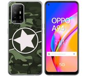 Tumundosmartphone Funda Gel Tpu para Oppo A94 5G diseño Camuflaje 01 Dibujos