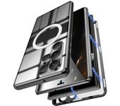 For Samsung Galaxy S24 S23 S21 S22 Ultra Case Magnetic wireless charge Metal 360° Full Screen Glass HD Camera Protection Cover