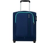 Maleta de Cabina American Tourister Sea Seeker Upright/ 45x36x20cm/ 2 Ruedas/ Marino Combate