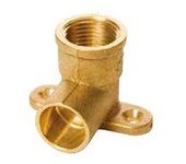 Codo Mural Latón Soldar R/Hembra Fig.472 G CU Ø22x3/4" Inyectometal CPP2234