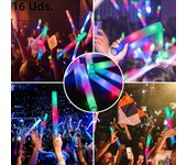 Led Foam Sticks Flashing Glow Sticks Party Supplies Light Up Batons Wands Glow In The Dark For Wedding Party Raves Concert