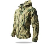 Lurker Shark Skin Soft Shell Tactical Jacket Men Waterproof Fleece Hooded Coat Hunt Clothes Autumn New Outdoor Camouflage Jacket