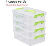 Transparent Box 4-tiers Plastic Storage Box School Office Container Drawer Organizer Table Jewelry Box Makeup Organizer Box Bins