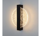 Aplique de pared interior regulable, aplique LED redondo negro de 6W 3000/4000K/6500K