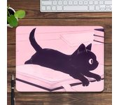 Green Desk Mat Nature Mouse Pad Cute Cats Small Mouse pad Gaming Accessories keyboard Mat Kawaii Mousepad Aesthetic Computer Pad