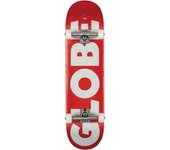 Monopatín Completo Globe SKATE G0 FUBAR ROJO-BLANCO 8,25'' Arce Azucarero Hard Rock Maple Resin-7 5.5 Slant Globe Abec 7 52mm 99a