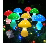 12LEDS Solar Panel Mushroom Fairy Light Garden Outdoor Decor Waterproof Night Lamp Yard For Christmas Wedding Party Decoration