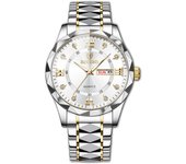 BINBOND Top Brand Luxury Man Wristwatch Waterproof Luminous Date Week Men Watches Stainless Steel Quartz Men's Watch Male reloj