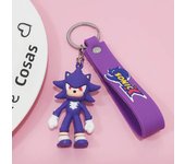 Sonic the Hedgehog Keychain Cartoon Keychain with Drip Resin Plush Toy for Car and Bag Accessories for Couples