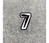 1PC 0123456789 Black Number Motorcycle Stickers Waterproof Motorbike Fuel Tank Helmet Electric Scooter Car Window Vinyl Decals