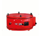 HORNO/ASADOR ELÉCTRICO REDONDO  Y 1 BANDEJAS DE ESMALTE, COLOR ROJO