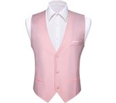 S-5xl 20 Colors Vest for Men Silk Solid Pink Blue Black Red Purple White Khaki Slim Fit Waistcoat Sleeveless Jacket Barry Wang