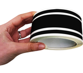 4R Quattroerre.it Trim Stripes Etiqueta Engomada del Coche 3 Alambre Negro 50 Mm X 10 Mt