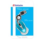 Verbatim - Go Mini ratón Ambidextro USB tipo A Óptico 1000 DPI 49022