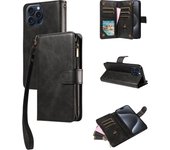 Multi-function Zipper Veal Phone Case for IPhone12promax 11 X XS XR XS MAX 7 8 Mini Card Slots Flip PU leather wallet Cover