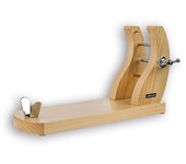 Arcos Soporte de Jamón Jamonero - Madera de Pino Lacada Natural, Herrajes Metálicos, 500x280x180 mm, Ideal para Cocina y Cuchillos, Caja Regalo Incluida
