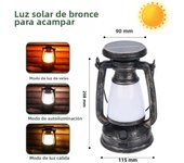 USB Rechargeable/Solar Charging Camping Light Portable Camping Lanterns 3 Lighting Modes Dimming Outdoor Hanging Tent Light