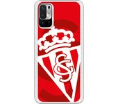 Funda original compatible con Xiaomi Redmi Note 10 5G - Poco M3 Pro 5G - Sporting blanco sobre rojo