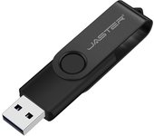 JASTER USB Flash Drive Mini plastic pendrive With keychain USB 2.0 Rotatable Memory stick 4GB 8GB 16GB 32GB 64GB 128GB Pen Driv