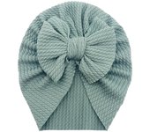 Gorro de Bebe con Lasso de Doble capa de nuevo estilo de gota E invierno europeo y Americano, gorro type Jersey para Bebe, gorro Indio, gorro para niños, 18*21 cm, Negro