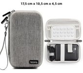 EVA Travel Cable Bag, Electronics Organizer, Gadget Bag, Organizer Bag for Macbook Air, Pro, USB,Charger,Earphones