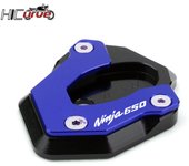 Motorcycle Side Stand Enlarge Kickstand Extension Pad fit FOR ER6N ER6F NINJA650 NINJA 650