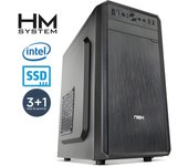 Hm Siroco Gold C5+ Minitorre MT - 10ª Gen - Intel Pentium G6405 - 8GB - 240GB SSD - USB 3.0 Grabadora - 3 Años Garantía