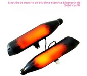 12V Black Motorcycle MP3 Music Player BT Stereo Speaker Exhaust Pipe Audio Player
