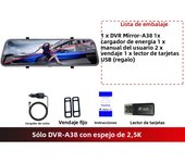 ACCEO Dashcam 12 Inch Touch Screen Car Room Mirror Video Recorder Dash Cam For Cars DVR With Sony RearView Camera Car Black Box