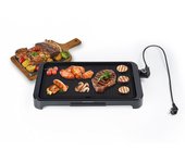 Plancha eléctrica OstarkDom 2000W con termostato ajustable Placa de parrilla antiadherente de doble cara Bandeja de goteo de aceite 57x30x7cm