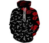 Popular Anime Naruto Akatsuki Itachi 3D Digital Printing Pullover Sweatshirt Hoodie Men's And Women's Fashion