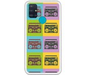 Funda compatible con Samsung Galaxy M51 - Radiocasettes Colores