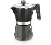 Cafetera italiana bra perfecta a170487/ 12 tazas/ negra