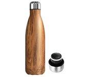 Botella Termo de Agua Térmica de Acero Inoxidable (+40 Colores) Reutilizable  Sin BPA  Mantiene 24H Frio / 12H Calor  Termo y Hermética - Doble Pared al Vacío a Prueba de Fugas （KL500 KL750 001）