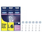 recambio dental oral b eb60-6 (2+2+2) pack 6 sensitive