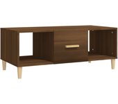 vidaXL Mesa de centro madera contrachapada 102x50x40 cm Blanco, Negro, Gris hormigón Mesita de Salón o Comedor o Auxiliar Mesa de Café Meuble Salón