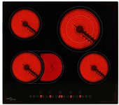 vidaXL Vitrocerámica con 4 quemadores control táctil 6600 W