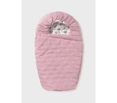 Saco capazo microfibra bebé invierno Mayoral Rosa Baby